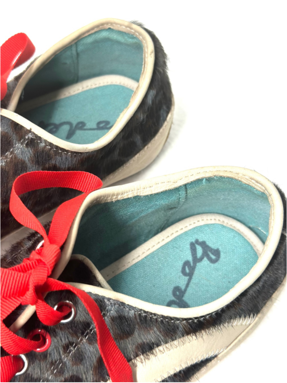 BODEN Leopard Print BOHO FUNKY Pony Hair Ballet SHOES Sneakers WOMENS 38 US 7.5 - Picture 3 of 8